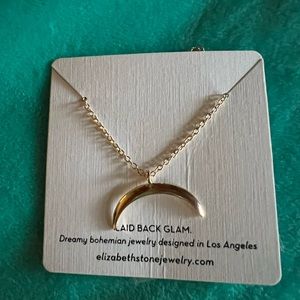 Boho Moon Necklace Elizabeth Stone